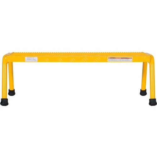 Vestil Aluminum Yellow Wide Step Stand - 1 Step Welded - SSA-1W-Y 3 Vestil Aluminum Yellow Wide Step Stand - 1 Step Welded - SSA-1W-Y - Image 3