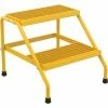 Vestil Aluminum Yellow Step Stand - 2 Step - SSA-2-KD-Y