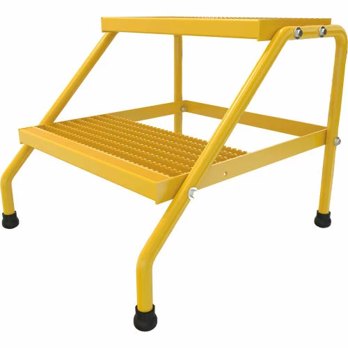 Vestil Aluminum Yellow Step Stand - 2 Step - SSA-2-KD-Y 3 Vestil Aluminum Yellow Step Stand - 2 Step - SSA-2-KD-Y - Image 3