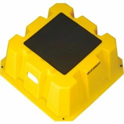 Diversified Plastics 1 Step Nestable Plastic Step Stand - Yellow 25"W x 25"D x 10-1/2"H - NST-1-14 -Cheap Janitorial Carts Store B1817886 02