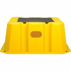 Diversified Plastics 1 Step Nestable Plastic Step Stand - Yellow 25"W x 25"D x 10-1/2"H - NST-1-14 -Cheap Janitorial Carts Store B1817886 03