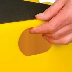 Diversified Plastics 2 Step Nestable Plastic Step Stand - Yellow 25-3/4"W x 32-3/4"D x 20-1/2"H - NST-2-14 -Cheap Janitorial Carts Store B1817888 06