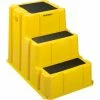 Diversified Plastics 3 Step Nestable Plastic Step Stand - Yellow 25-3/4"W x 42"D x 29"H - NST-3-14