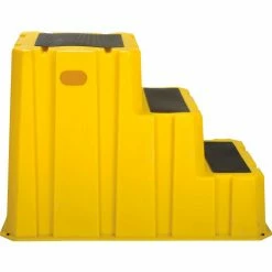 Diversified Plastics 3 Step Nestable Plastic Step Stand - Yellow 25-3/4"W x 42"D x 29"H - NST-3-14 20 Diversified Plastics 3 Step Nestable Plastic Step Stand - Yellow 25-3/4"W x 42"D x 29"H - NST-3-14 -Cheap Janitorial Carts Store B1874067 03
