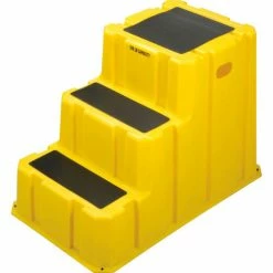 Diversified Plastics 3 Step Nestable Plastic Step Stand - Yellow 25-3/4"W x 42"D x 29"H - NST-3-14 25 Diversified Plastics 3 Step Nestable Plastic Step Stand - Yellow 25-3/4"W x 42"D x 29"H - NST-3-14 -Cheap Janitorial Carts Store B1874067 08