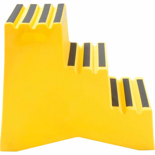 US Roto Molding 3 Step Plastic Step Stand - Yellow 20"W x 33-1/2"D x 28-1/2"H - ST-3 YEL 2 US Roto Molding 3 Step Plastic Step Stand - Yellow 20"W x 33-1/2"D x 28-1/2"H - ST-3 YEL - Image 2