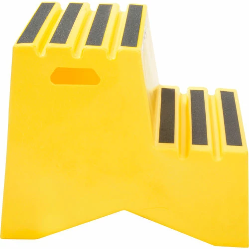 US Roto Molding 2 Step Plastic Step Stand - Yellow 21"W x 24-1/2"D x 19-1/2"H - ST-2 YEL 2 US Roto Molding 2 Step Plastic Step Stand - Yellow 21"W x 24-1/2"D x 19-1/2"H - ST-2 YEL - Image 2