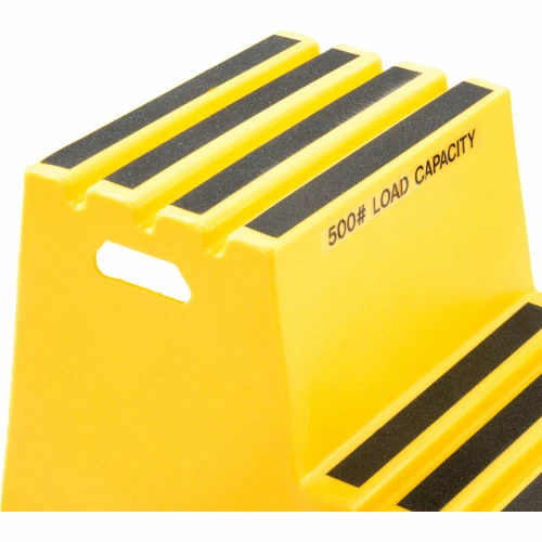 US Roto Molding 2 Step Plastic Step Stand - Yellow 21"W x 24-1/2"D x 19-1/2"H - ST-2 YEL 5 US Roto Molding 2 Step Plastic Step Stand - Yellow 21"W x 24-1/2"D x 19-1/2"H - ST-2 YEL - Image 5