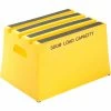 US Roto Molding 1 Step Plastic Step Stand - Yellow 19-1/2"W x 14"D x 12"H - ST-1 YEL