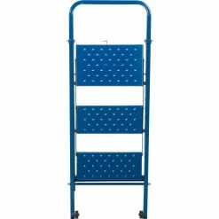 Ballymore 3 Step Thin Line Folding Step Ladder, 300 lb. Capacity, Blue - TL318 -Cheap Janitorial Carts Store B2220829 03