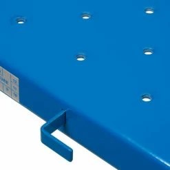 Ballymore 4 Step Thin Line Folding Step Ladder, 300 lb. Capacity, Blue - TL418 -Cheap Janitorial Carts Store B2220848 07