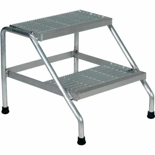 Vestil Aluminum Step Stand - 2 Step - Welded - SSA-2 2 Vestil Aluminum Step Stand - 2 Step - Welded - SSA-2 - Image 2