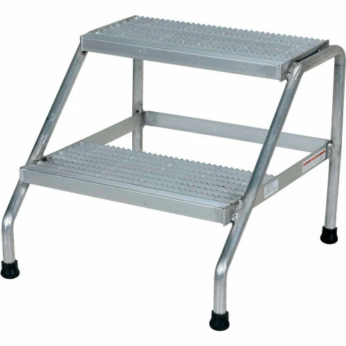Vestil Aluminum Step Stand - 2 Step - Welded - SSA-2 1 Vestil Aluminum Step Stand - 2 Step - Welded - SSA-2