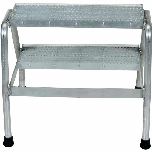 Vestil Aluminum Step Stand - 2 Step - Welded - SSA-2 4 Vestil Aluminum Step Stand - 2 Step - Welded - SSA-2 - Image 4
