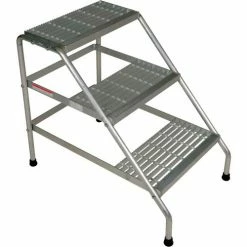 Vestil Aluminum Step Stand - 3 Step - Knock-Down - SSA-3-KD