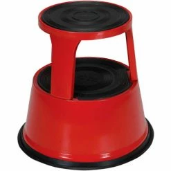 Vestil Rolling Step Stool - Red -Cheap Janitorial Carts Store B524147 3