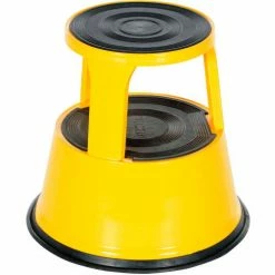 Vestil Rolling Step Stool - Yellow - STEP-17-Y -Cheap Janitorial Carts Store B524148 3
