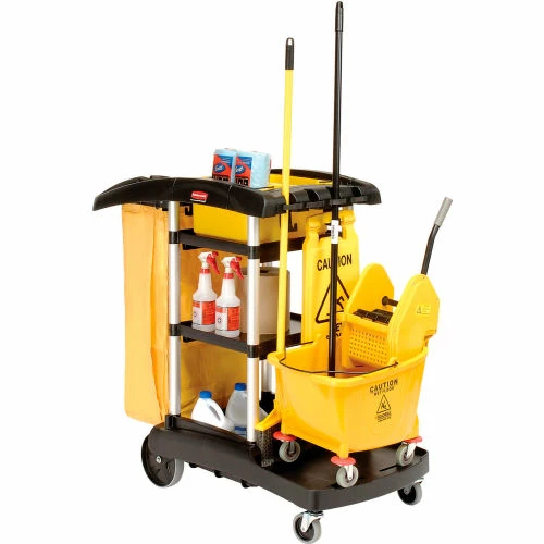 Rubbermaid® High Capacity Cleaning Cart 9T72 2 Rubbermaid® High Capacity Cleaning Cart 9T72 - Image 2