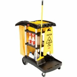 Rubbermaid® High Capacity Cleaning Cart 9T72 27 Rubbermaid® High Capacity Cleaning Cart 9T72 -Cheap Janitorial Carts Store B56456 09