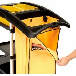 Rubbermaid® High Capacity Cleaning Cart 9T72 29 Rubbermaid® High Capacity Cleaning Cart 9T72 -Cheap Janitorial Carts Store B56456 11