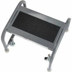 Tri-Arc 1 Step Mobile Steel Step Stand w/ Solid Anti-Slip Top Step - WLSR001163-WM -Cheap Janitorial Carts Store B593654 06