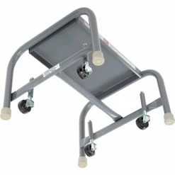Tri-Arc 1 Step Mobile Steel Step Stand w/ Solid Anti-Slip Top Step - WLSR001163-WM -Cheap Janitorial Carts Store B593654 07