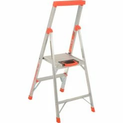 Little Giant® Flip-N-Lite Aluminum Platform Step Ladder - 4' - 15272-001 -Cheap Janitorial Carts Store B753936 05
