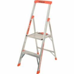 Little Giant® Flip-N-Lite Aluminum Platform Step Ladder - 4' - 15272-001 -Cheap Janitorial Carts Store B753936 08