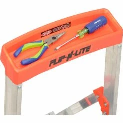 Little Giant® Flip-N-Lite Aluminum Platform Step Ladder - 4' - 15272-001 -Cheap Janitorial Carts Store B753936 11