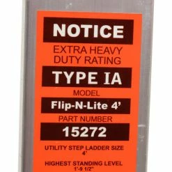 Little Giant® Flip-N-Lite Aluminum Platform Step Ladder - 4' - 15272-001 -Cheap Janitorial Carts Store B753936 15