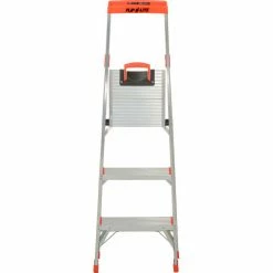Little Giant® Flip-N-Lite Aluminum Platform Step Ladder - 5' - 15273-001 -Cheap Janitorial Carts Store B753937 04