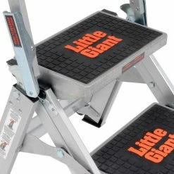 Little Giant® Safety Aluminum Step Ladder - 2 Step - 10210BA 28 Little Giant® Safety Aluminum Step Ladder - 2 Step - 10210BA -Cheap Janitorial Carts Store B753940 08