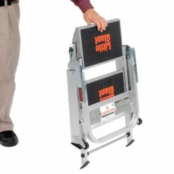 Little Giant® Safety Aluminum Step Ladder - 2 Step - 10210BA 30 Little Giant® Safety Aluminum Step Ladder - 2 Step - 10210BA -Cheap Janitorial Carts Store B753940 10