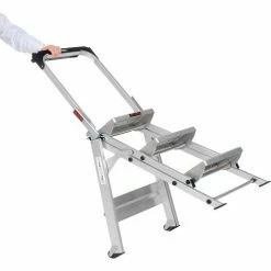 Little Giant® Safety Aluminum Step Ladder - 3 Step - 10310BA -Cheap Janitorial Carts Store B753943 04