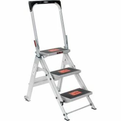 Little Giant® Safety Aluminum Step Ladder - 3 Step - 10310BA -Cheap Janitorial Carts Store B753943 05