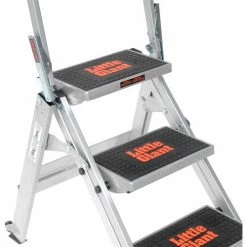 Little Giant® Safety Aluminum Step Ladder - 3 Step - 10310BA -Cheap Janitorial Carts Store B753943 08