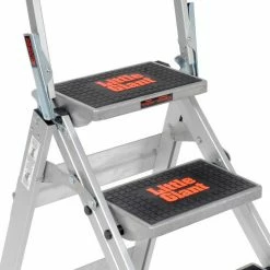Little Giant® Safety Aluminum Step Ladder - 4 Step - 10410BA -Cheap Janitorial Carts Store B753945 10