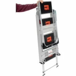 Little Giant® Safety Aluminum Step Ladder - 4 Step - 10410BA -Cheap Janitorial Carts Store B753945 16
