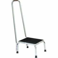 Blickman Step Stool 1251 Chrome w/Handrail