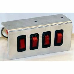 Buyers Products Switch Panel, Quad, On-Off Illuminated, - Min Qty 2