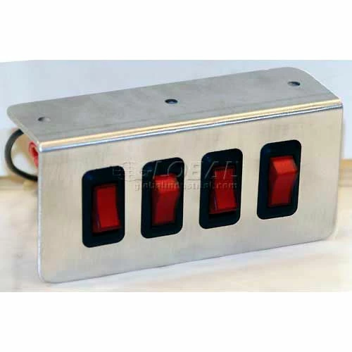 Buyers Products Switch Panel, Quad, On-Off Illuminated, - Min Qty 2 1 Buyers Products Switch Panel, Quad, On-Off Illuminated, - Min Qty 2