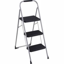 Cosco® Steel 3 Step Stool Ladder with Rubber Hand Grip, Type III 9 Cosco® Steel 3 Step Stool Ladder with Rubber Hand Grip, Type III -Cheap Janitorial Carts Store COO 11408PBL1E