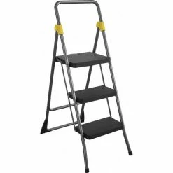 Cosco® Folding 3 Step Stool Ladder, Type 1A -Cheap Janitorial Carts Store COO 11839GGO