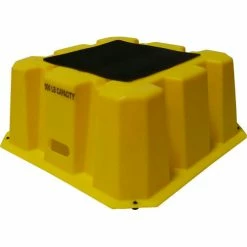 Diversified Plastics 1 Step Nestable Plastic Step Stand - Yellow 25"W x 25"D x 10-1/2"H - NST-1-14 -Cheap Janitorial Carts Store DI7 NST 1 14