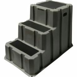 Diversified Plastics 3 Step Nestable Plastic Step Stand - Gray 25-3/4"W x 42"D x 29"H - NST-3-07 5 Diversified Plastics 3 Step Nestable Plastic Step Stand - Gray 25-3/4"W x 42"D x 29"H - NST-3-07 -Cheap Janitorial Carts Store DI7 NST 3 07