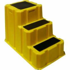 Diversified Plastics 3 Step Nestable Plastic Step Stand - Yellow 25-3/4"W x 42"D x 29"H - NST-3-14 33 Diversified Plastics 3 Step Nestable Plastic Step Stand - Yellow 25-3/4"W x 42"D x 29"H - NST-3-14 -Cheap Janitorial Carts Store DI7 NST 3 14