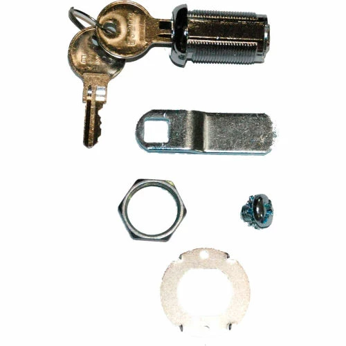 Rubbermaid® Lock Assembly w/Keys & Hardware Includes (1) Lock, (2) Keys and Mounting Hardware 1 Rubbermaid® Lock Assembly w/Keys & Hardware Includes (1) Lock, (2) Keys and Mounting Hardware
