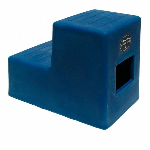 High Country Plastics 2 Step Mounting Step, Blue 19"H - MS-19B 1 High Country Plastics 2 Step Mounting Step, Blue 19"H - MS-19B