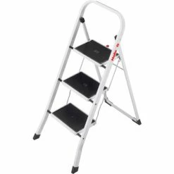 Hailo K20 3 Step Step Steel Step Stool - 4397-901 -Cheap Janitorial Carts Store HLI 4397 901