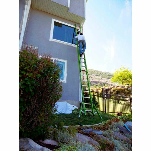 Little Giant 16' HyperLite SumoStance 375 lb. Capacity Type IAA Fiberglass Extension Ladder - 17216 6 Little Giant 16' HyperLite SumoStance 375 lb. Capacity Type IAA Fiberglass Extension Ladder - 17216 - Image 6